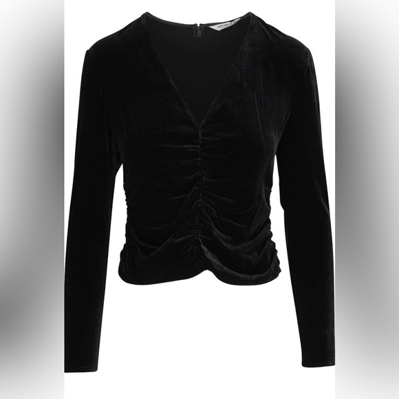 NWT Veronica Beard Pelona Velvet Ruched Top size 4 - Picture 10 of 11